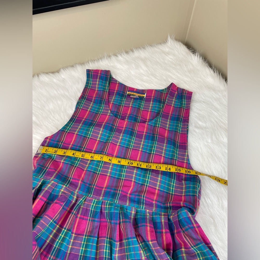 Bryn Connelly Colorful Cotton Plaid Dress - Picture 6 of 11
